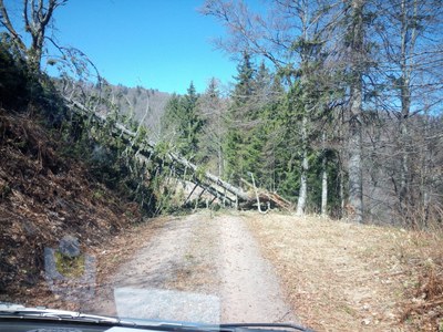 blocked street